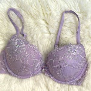 Victoria’s Secret Body by Victoria Push Up Rhinestone Bra 34D